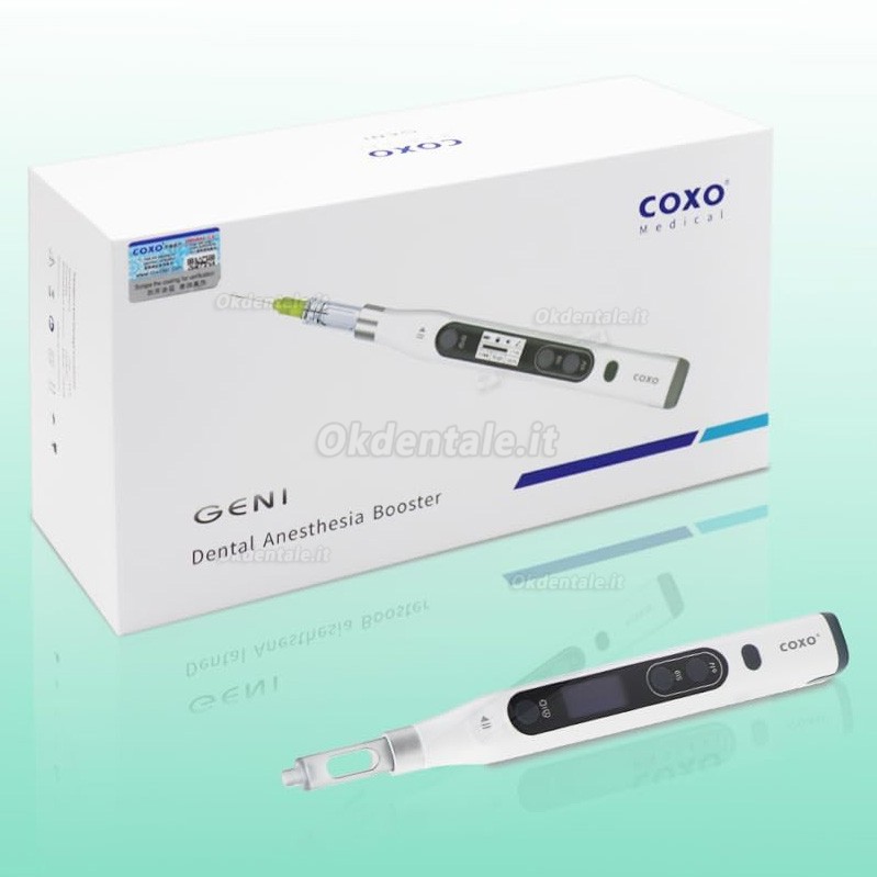 COXO GENI Siringa per anestesia elettronica odontoiatrica con 3 velocità regolabili, sistema musicale